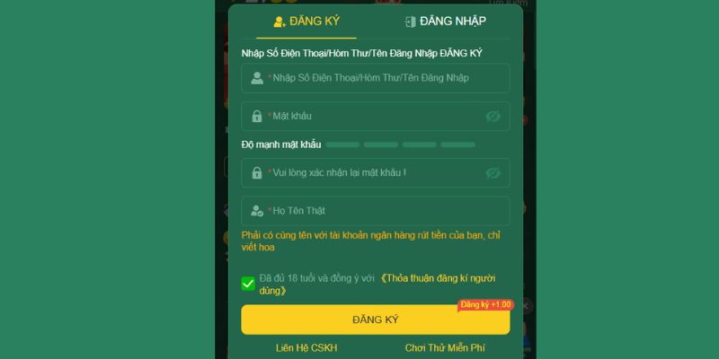 Hướng dẫn các bước đăng ký Miso88